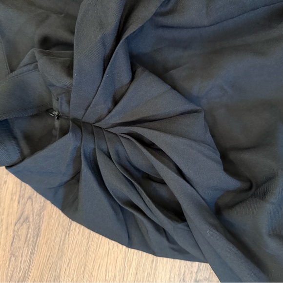 Pretty Little Things Black Side Ruched Midi Skirt US 22/ UK 26 New - Picture 9 of 10